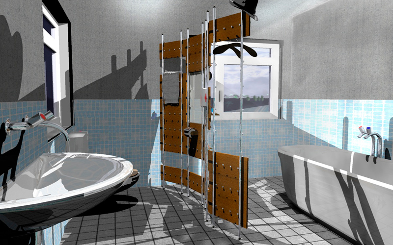 Garderobe Raumtrenner Funktionswand design System Handtuchhalter Raumservice Sensible Roomservice W-45 Badezimmer Nassbereich Jonadesign Jona Design Zürich